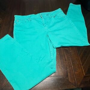 GAP Women's Premium Turquoise Skinny Jeans Size 16